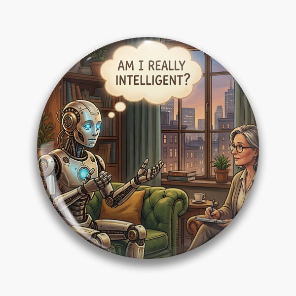 Item preview, Android In Therapy Am I Really Intelligent AI designed and sold by Michaelragheb.