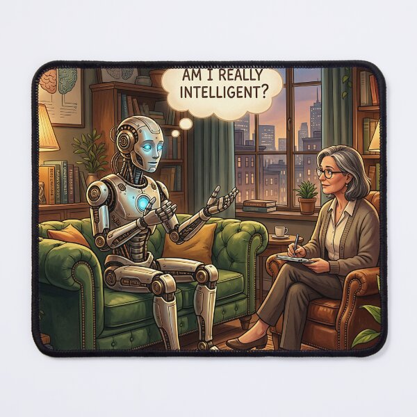 Item preview, Android In Therapy Am I Really Intelligent AI designed and sold by Michaelragheb.