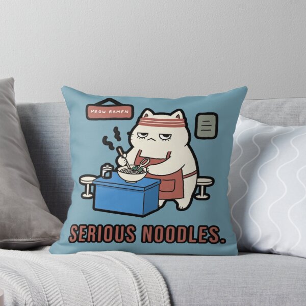 Item preview, Serious Noodles – Funny Cat Ramen Chef Cute Japanese Food designed and sold by Mousy17.