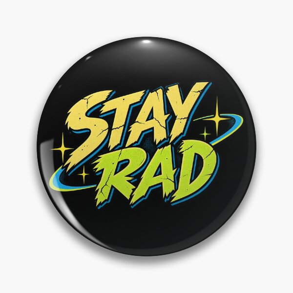 Item preview, Stay Rad – Retro Wasteland Quote designed and sold by Pandaburba.