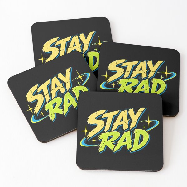 Item preview, Stay Rad – Retro Wasteland Quote designed and sold by Pandaburba.