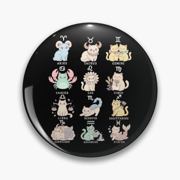 Item preview, Astrology Zodiac Signs Cat Theme Best Selling Merch | Kawaii | Cute | Pisces | Capricorn | Sagittarius | Libra | Scorpio | Taurus | Aquarius designed and sold by TeenLake.