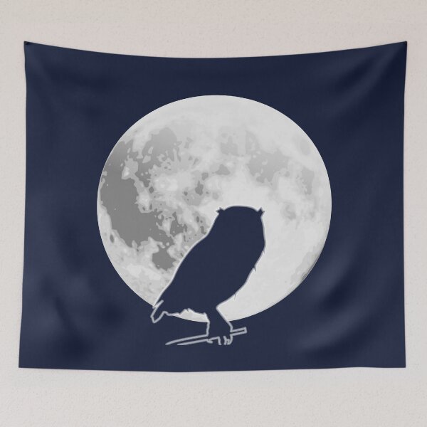 Item preview, Owl and Moon designed and sold by TheaterOfHexe.