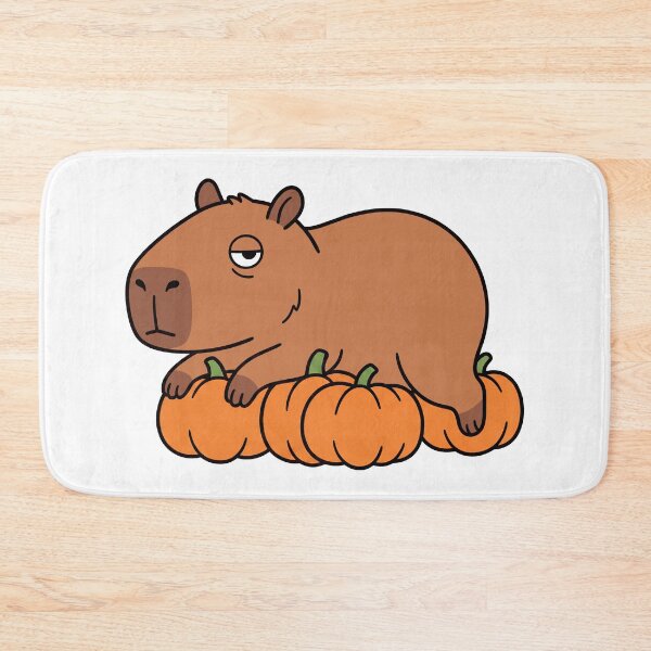 Item preview, Halloween Capybara on Pumpkins. Cute Funny Capybara Halloween Design designed and sold by Sir Capy B.
