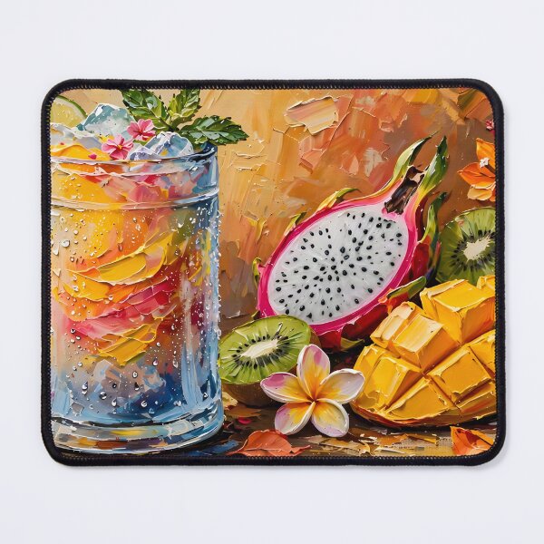 Item preview, Mango Mojito and Exotic Fruits Panoramic  designed and sold by Serene Strokes Art.