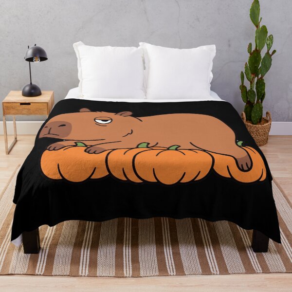 Item preview, Halloween Capybara on Pumpkins. Cute Funny Capybara Halloween Design designed and sold by Sir Capy B.