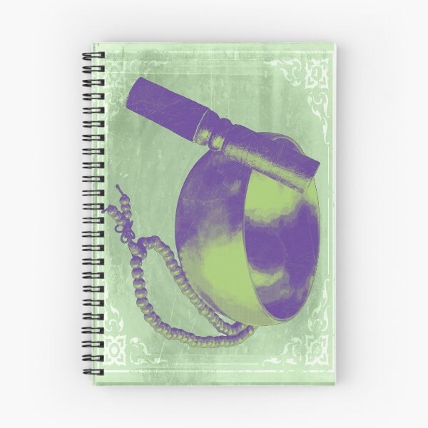 Item preview, Violet and Green Tibetan Singing Bowl with Mallet and Mala Beads designed and sold by Ghoul Enterprises.
