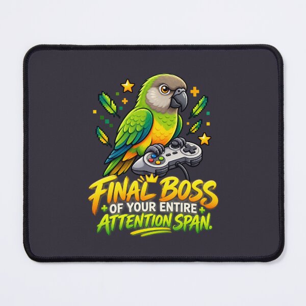 Item preview, Final Boss of Your Attention Span Senegal Parrot designed and sold by PunchDrop.