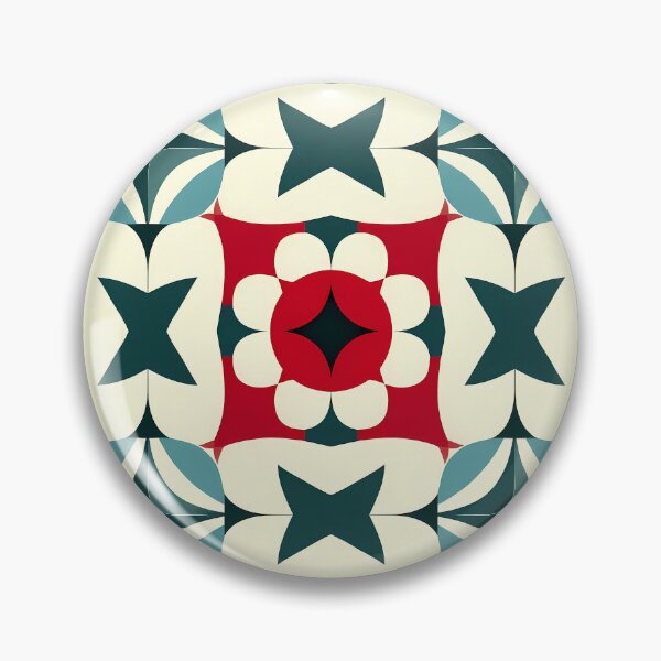 Item preview, Retro Mid-Century Modern Geometric Starburst - Mosaic Tile Pattern designed and sold by UniqueDesign751.