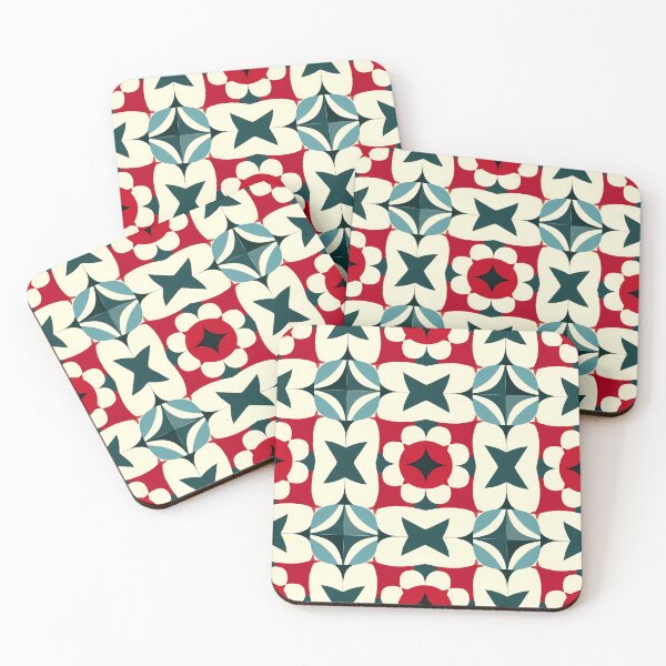 Item preview, Retro Mid-Century Modern Geometric Starburst - Mosaic Tile Pattern designed and sold by UniqueDesign751.