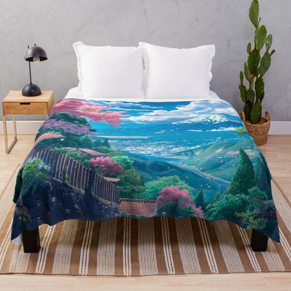 Item preview, Mount Fuji & Cherry Blossoms | Anime Japan Scenery designed and sold by bella-rosa87.