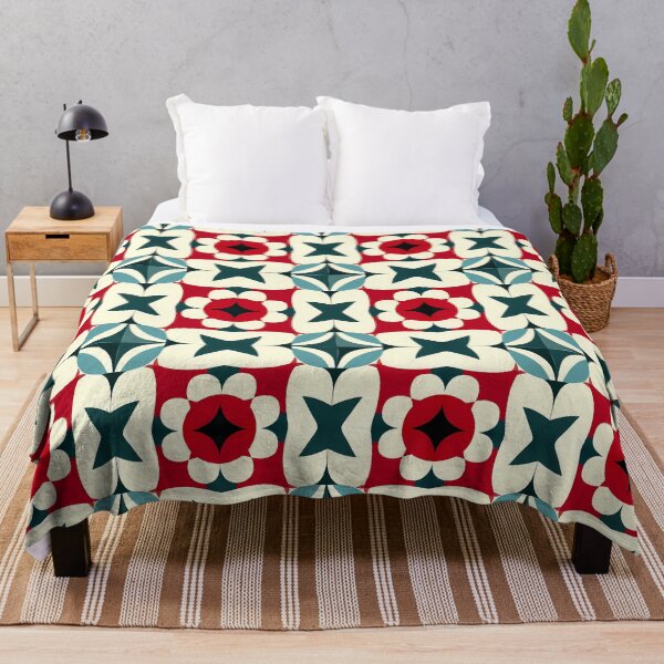 Item preview, Retro Mid-Century Modern Geometric Starburst - Mosaic Tile Pattern designed and sold by UniqueDesign751.