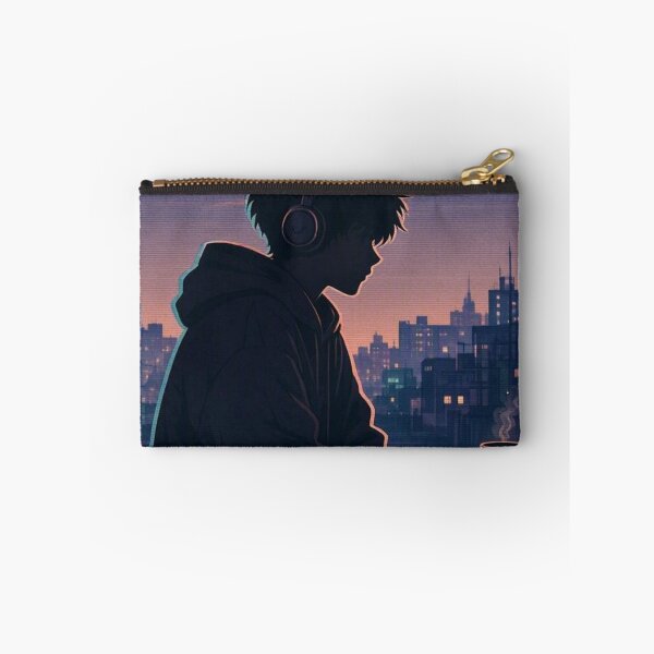 Item preview, Lo-Fi Chill Boy in City Sunset | Aesthetic Synthwave Lofi Boy | Late Night Coffee Vibes designed and sold by everyone cloth house.