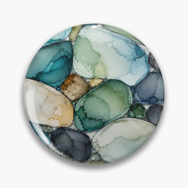 Item preview, Irish Sea Glass – Wild Atlantic Coast Ink Abstract designed and sold by newnomads-art.