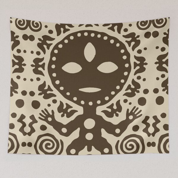 Item preview, Ancient Astronaut Alien Spirit Art designed and sold by RamyGallery.
