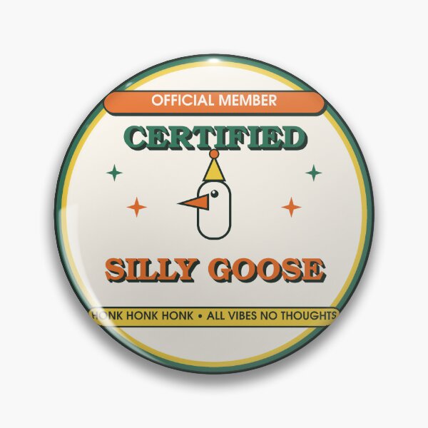Item preview, Certified Silly Goose Retro Collegiate Badge Sticker designed and sold by DelfisArt.