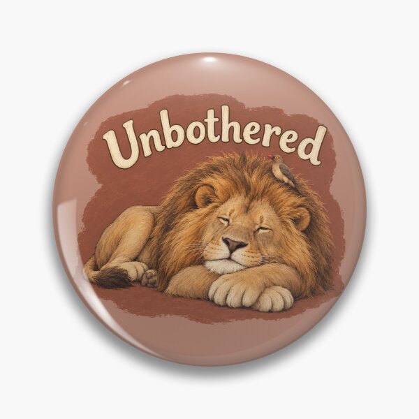 Item preview, Unbothered Lion and Oxpecker designed and sold by ChirpInc.