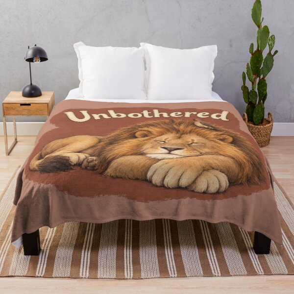 Item preview, Unbothered Lion and Oxpecker designed and sold by ChirpInc.