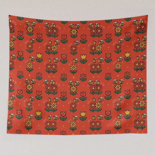 Item preview, Honeybee Flower Buzz designed and sold by StickVerse by Owais.