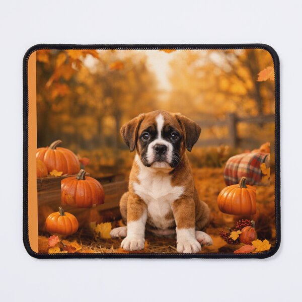 Item preview, fall boxer puppy designed and sold by csa digital products.