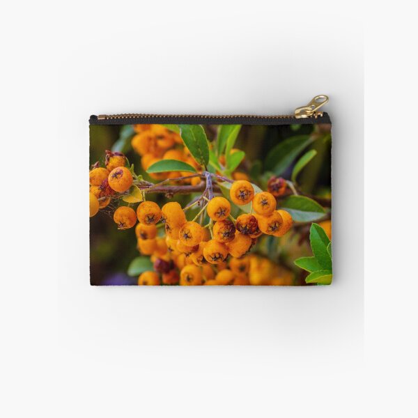 Item preview, Bright Orange Berries on a Lush Green Bush — Close-Up Nature Portrait of Autumn Colors designed and sold by Nmallia.