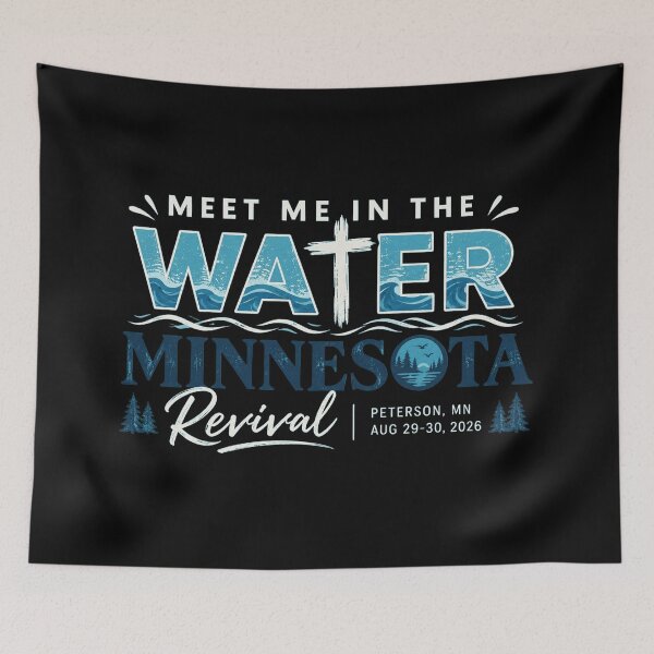 Item preview, Meet Me in the Water Minnesota, Christian Revival Event, Faith Gathering, Worship and Spiritual Revival, Minnesota Christian Community Gift designed and sold by Cchotlan.