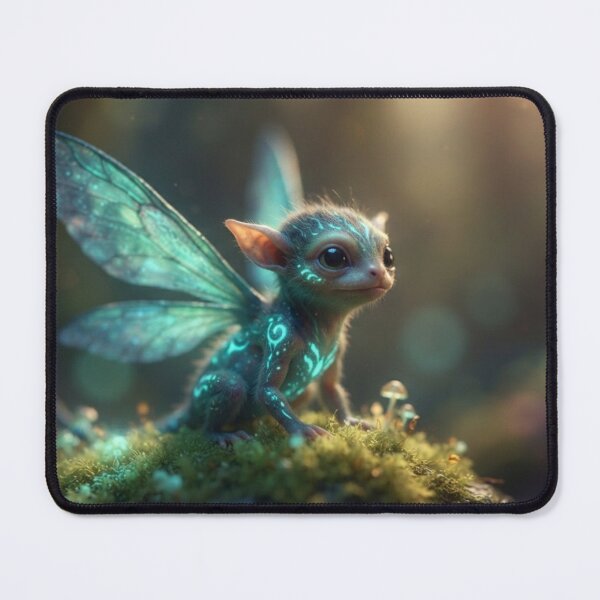 Item preview, Fantastic Creature - Small Luminous Winged Animal in the Moss designed and sold by Malisa345.