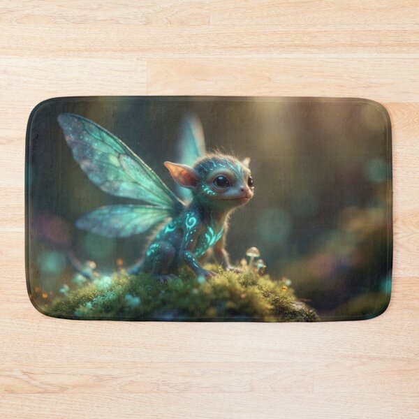 Item preview, Fantastic Creature - Small Luminous Winged Animal in the Moss designed and sold by Malisa345.