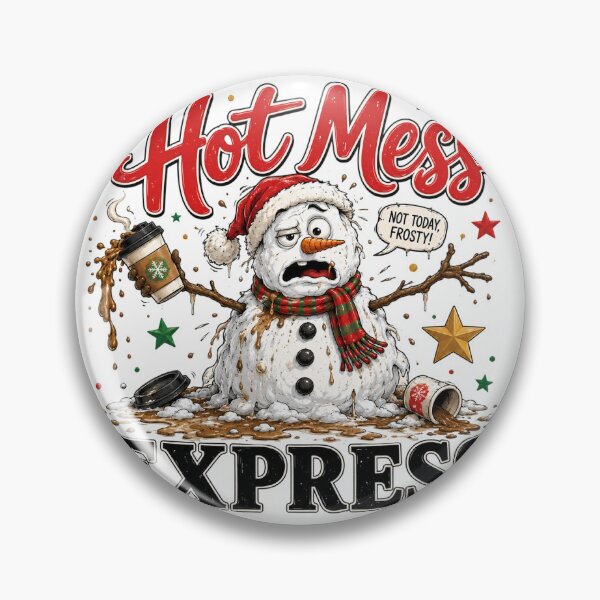 Item preview, Funny Hot Mess Express Snowman Christmas Coffee designed and sold by DYAFLK.