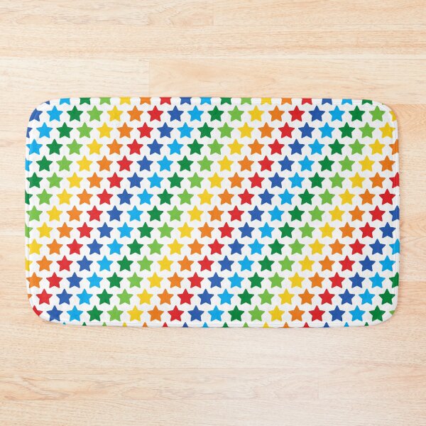 Item preview, Rainbow Stars Pattern, Yellow Red Blue and Green Stars Design, Unicorn Stars designed and sold by bestggraphico.