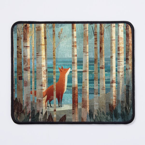 Item preview, Coastal Birches Forest Red Fox Oceanic Horizon View designed and sold by GrinGalore.