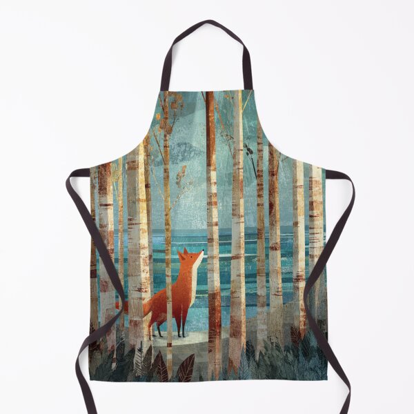 Item preview, Coastal Birches Forest Red Fox Oceanic Horizon View designed and sold by GrinGalore.