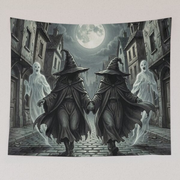 Item preview, Witches and ghosts in the forest. designed and sold by MagelliShop.