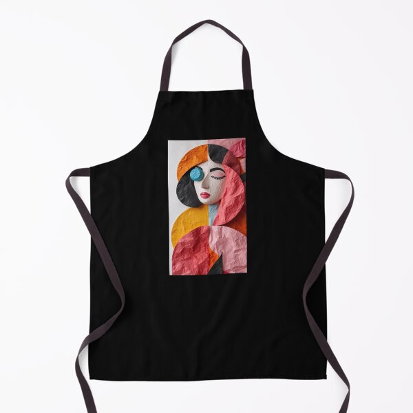 Item preview, Chromatic Reverie: Abstract Collage Portrait Wall Art in Bold Modern Colors designed and sold by Tootley.