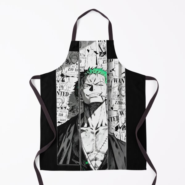 Item preview, Zoro | Green Haired Swordsman Wanted Poster – Manga Warrior Black & White Anime Art designed and sold by Dyan4.