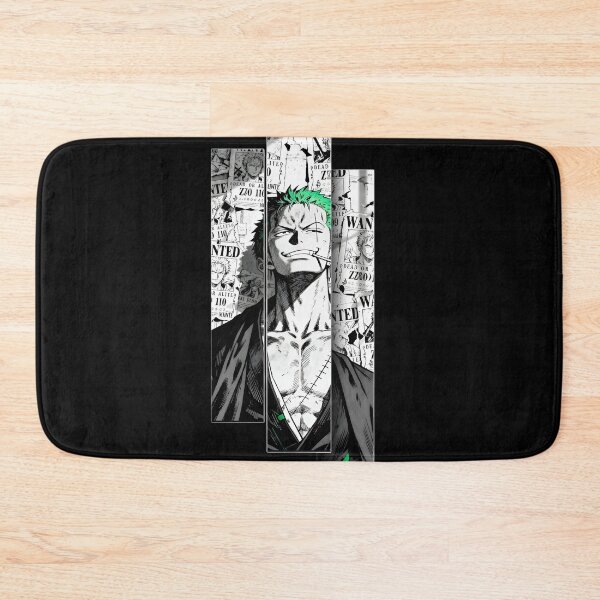 Item preview, Zoro | Green Haired Swordsman Wanted Poster – Manga Warrior Black & White Anime Art designed and sold by Dyan4.