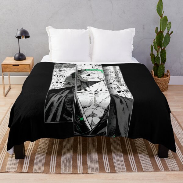 Item preview, Zoro | Green Haired Swordsman Wanted Poster – Manga Warrior Black & White Anime Art designed and sold by Dyan4.
