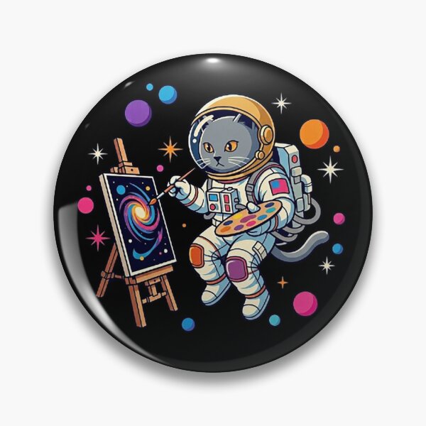 Item preview, Astronaut Cat Painting Galaxy – Whimsical Cosmic Illustration designed and sold by Dogandesighn.
