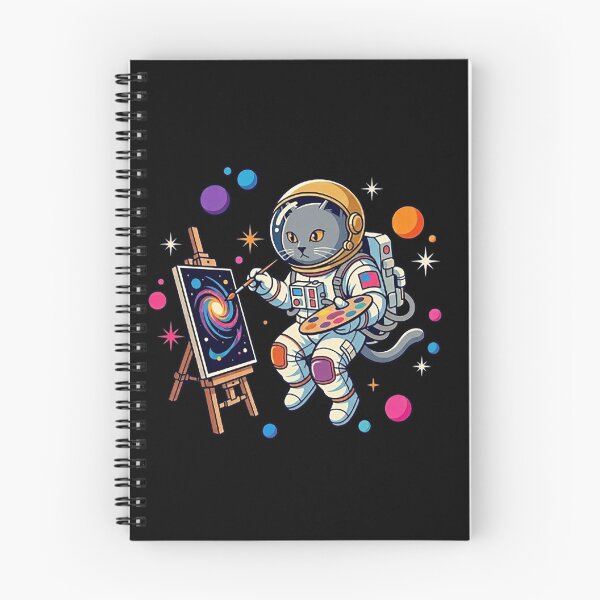 Item preview, Astronaut Cat Painting Galaxy – Whimsical Cosmic Illustration designed and sold by Dogandesighn.