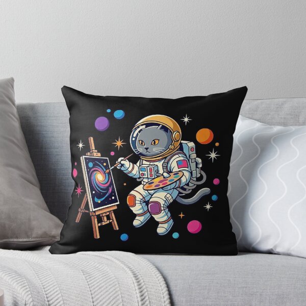 Item preview, Astronaut Cat Painting Galaxy – Whimsical Cosmic Illustration designed and sold by Dogandesighn.