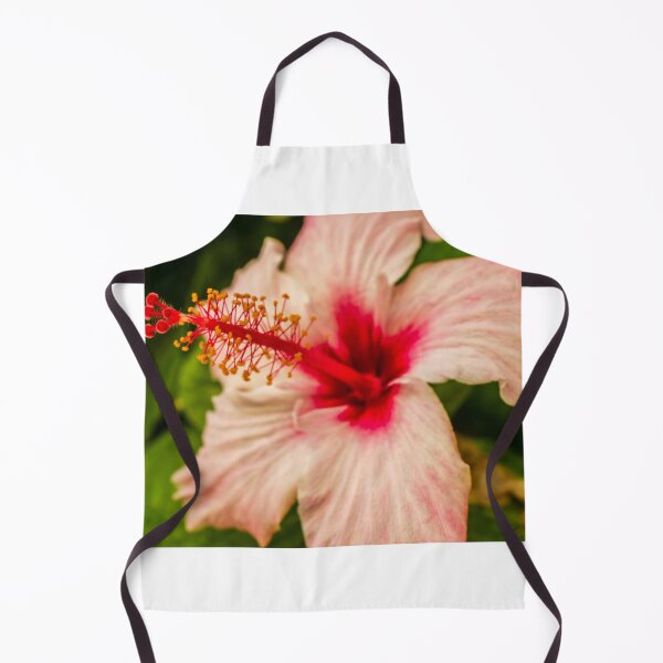 Item preview, Close-Up Hibiscus Flower With Pink Petals and Red Center in Tropical Garden designed and sold by Nmallia.