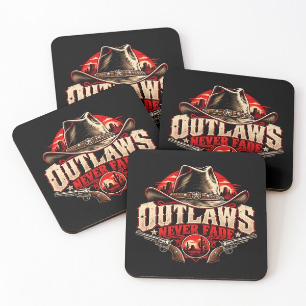 Item preview, Outlaws Never Fade – Western Gunslinger designed and sold by Pandaburba.