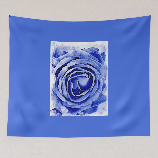 Item preview, The blue and blue rose  designed and sold by wallartofmio.