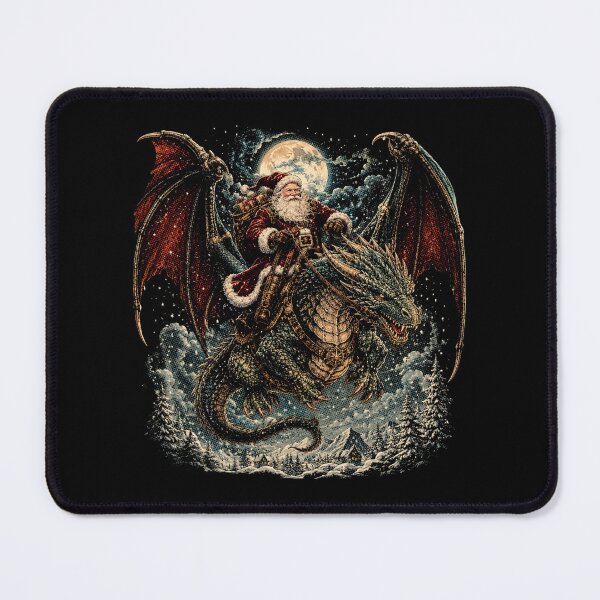 Item preview, Vintage Santa Riding T-Rex Dinosaur Christmas designed and sold by SOUFIANE1991.