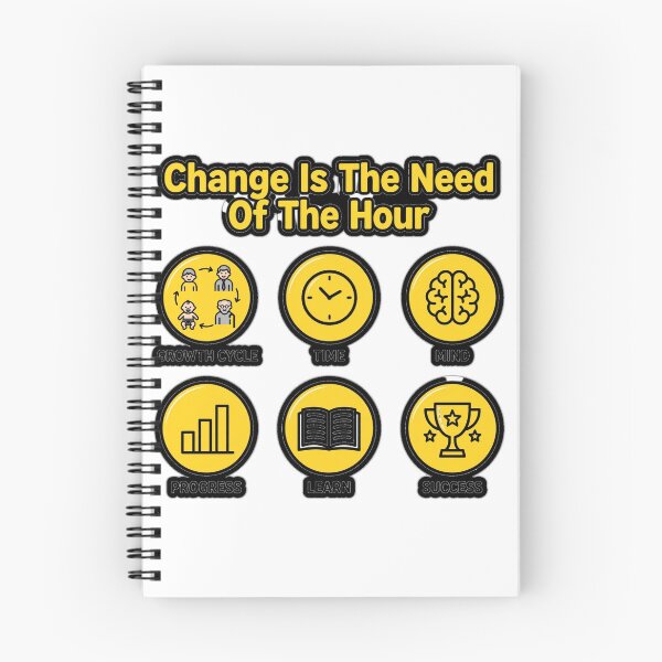 Item preview, Change Is The Need Of The Hour Motivational Quote designed and sold by prithvi chand.