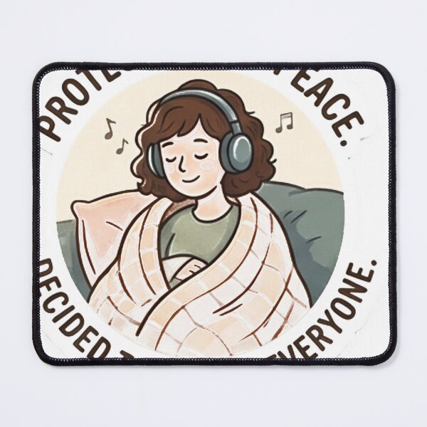 Item preview, Girl in Blanket "Protecting My Peace" designed and sold by PDdesignhub.