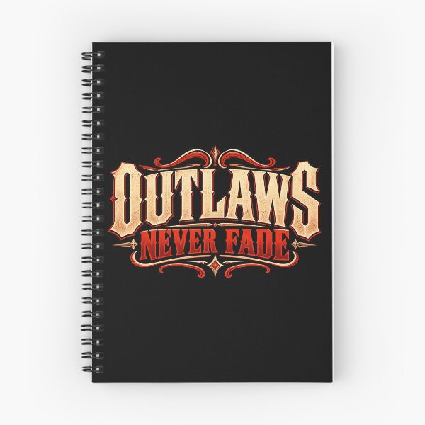 Item preview, Outlaws Never Fade – Western Quote designed and sold by Pandaburba.