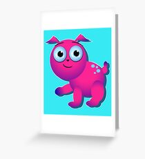 Wide Eyed Puppy Greeting Card