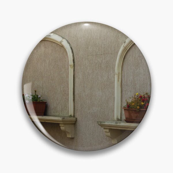 Item preview, Decorative Wall With Arched Niches and Flower Boxes Along Beige Exterior designed and sold by Nmallia.