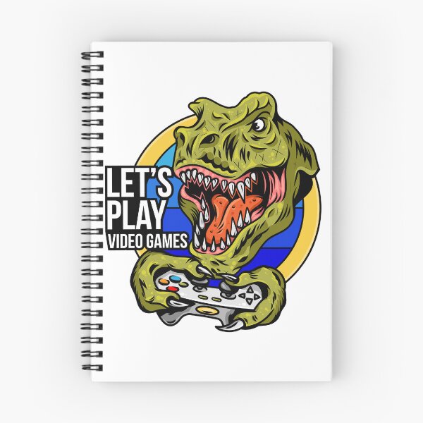 Item preview, Lets Play Video Games Dinosaur T-Rex Gamer designed and sold by heedooppod.